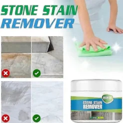 Rengöringsmedel-Stenfläckborttagare Djuprengöringspulver för Granit Kvarts Marmor Kakel Svåra Fläckar Stark Dekontaminering Granitstenrengörare CD