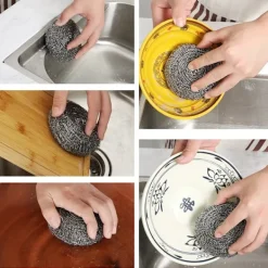 jq8 Svampar & Dukar-Stålull för Diskhon - 8-pack