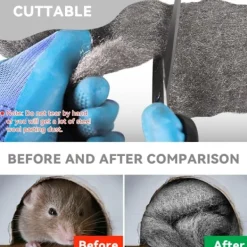 Skadedjur & Insekter-Stålull, Stålull, 5 Rullar 0000 Anti-Mus Ståltrådsull, Rengöringstråd Stålull, Stålull 0000 Använd