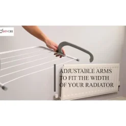 Tvättillbehör-5-stångs hopfällbar radiator torkställning radiator handdukshållare klädtork torkställningsstång