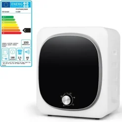 COSTWAY Torktumlare-Strykande torktumlare 800W 4KG -5 Program - Låg varm luft - Trumma i rostfritt stål - Flera filter - Lägenhet