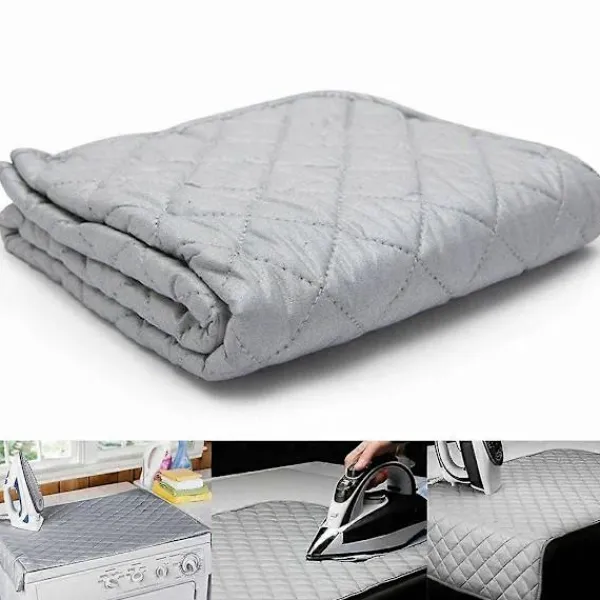 Strykjärn-Strykbordsmatta för Bänkskiva Tvättmaskin Torktumlare Skydd Värmebeständig Filt Pressduk