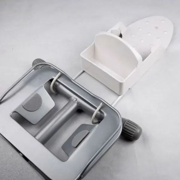 Strykjärn-Strykjärnsbrädesställ med stålhakar - Elektrisk strykjärnshylla - Värmebeständig väggmontering - Strykjärnsbrädesförvaringskrok (Svart)