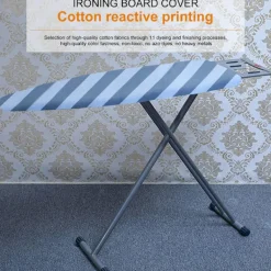 Strykjärn-Strykjärnsbrädesöverdrag och dyna 87 42 Svettbeständigt strykjärnsbrädesöverdrag med elastiska kanter och dyna