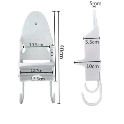 Strykjärn-Strykjärnshållare för förvaring, hängande verktyg, krok, skåp, hem, Hou