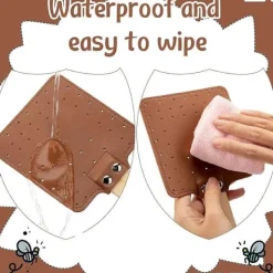 Skadedjur & Insekter-Stycken 17,3 tum Flugsmälla Läder Flugsmälla Lång Flugsmälla Manuell Flugsmälla Trähandtag B