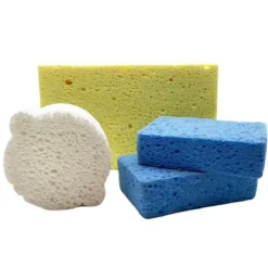 Svampar & Dukar-Svamp för disk, stor cellulosakökssvamp, 3,5 cm tjock skrubbsvamp för tunga arbeten, repfri disksvamp för hushåll, köksredskap, bad