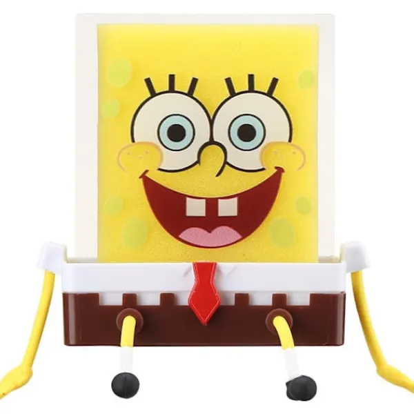 Svampar & Dukar-Svampformad svamphållare med svamp, SpongeBob-hållare för köksrengöringssvampar, diskbänkshylla för svamptorkning