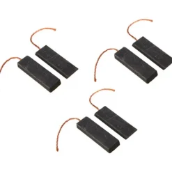 Tvättmaskiner-Svart kolborstmotor tvättmaskin borstar för tvättmaskin 6 st set