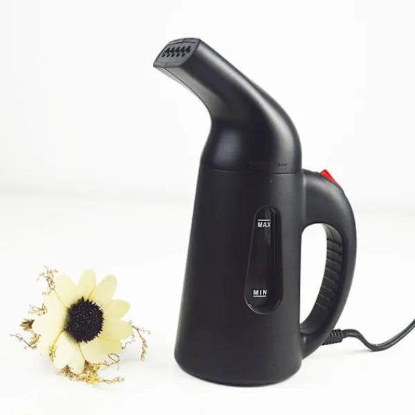 Ångtvättar-(Svart) Mini Handhållen Hängande Maskin, Kompakt Snabb Förvärmningsångare