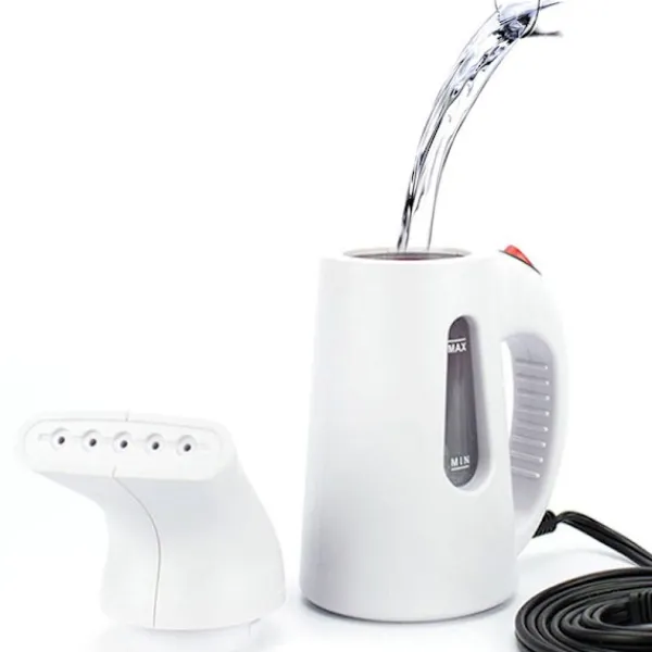 Ångtvättar-(Svart) Mini Handhållen Hängande Maskin, Kompakt Snabb Förvärmningsångare