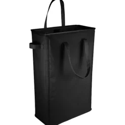 Tvättillbehör-Svart smal tvättkorg, 39x19x62,5CM, bärbar tvättkorg