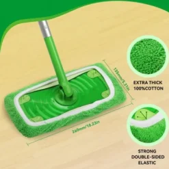 Städmoppar-Swiffer Sweeper Mopp Ersättningsdynor, Dukar för Swiffer Golvmopp, Återanvändbart Överdrag