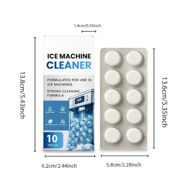 unbranded Rengöringsmedel-10Table Rengöringstabletter för ismaskiner Tar bort envis lukt Effektiv rengöring