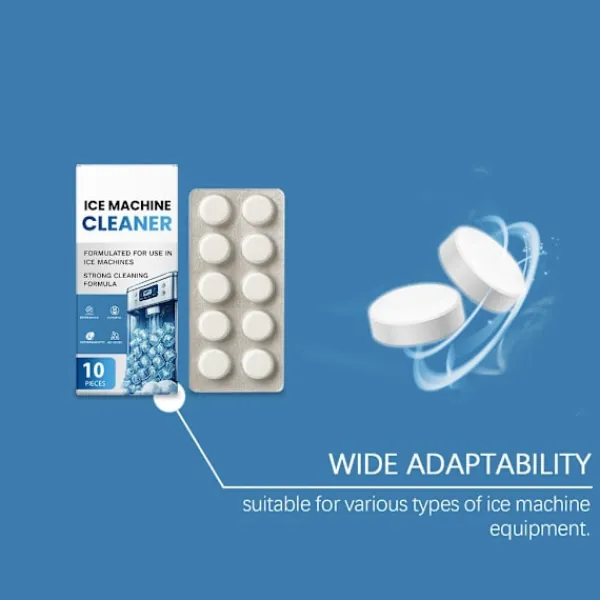 unbranded Rengöringsmedel-10Table Rengöringstabletter för ismaskiner Tar bort envis lukt Effektiv rengöring