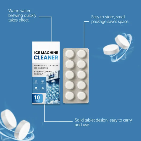 unbranded Rengöringsmedel-10Table Rengöringstabletter för ismaskiner Tar bort envis lukt Effektiv rengöring