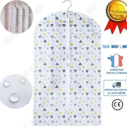 TECH DISCOUNT Tvättillbehör-TD® plaggskyddsdräkt Dammtät Peva tjock förvaringsväska Klädfodral Resa Vattentät Skyddsbärande tvätt