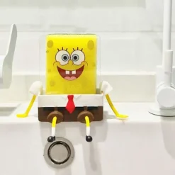 Svampar & Dukar-Tecknad svamphållare med svamp, kökssvampar Spongebob-hållare, diskbänkshylla svamp avloppshylla-FS-