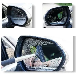 Fönsterrengöring-Teleskopisk backspegelskrapa med utdragbar stång fönsterrengöringsskrapa