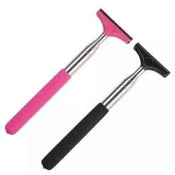 Fönsterrengöring-Teleskopisk backspegelskrapa med utdragbar stång fönsterrengöringsskrapa