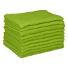 Svampar & Dukar-TG relaxdays 10 st mikrofiberdukar 40x30 gröna