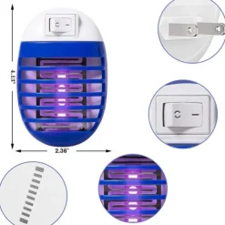 Skadedjur & Insekter-TG 4st Elektrisk Flugdödare, Myggdödare Lampa, Elektrisk Insektsfälla
