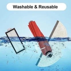 Crowned Dammsugare & Tillbehör-Tillbehör till Q7 / Q7 Max / Q7 / Q7 Plus, borste kit robotdammsugare tillbehör