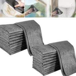 Fönsterrengöring-Tjock Magic Rengöringsduk, Mikrofiber Glasrengöringsduk Trasor, Återanvändbara Rengöringsdukar 20 x 30 cm