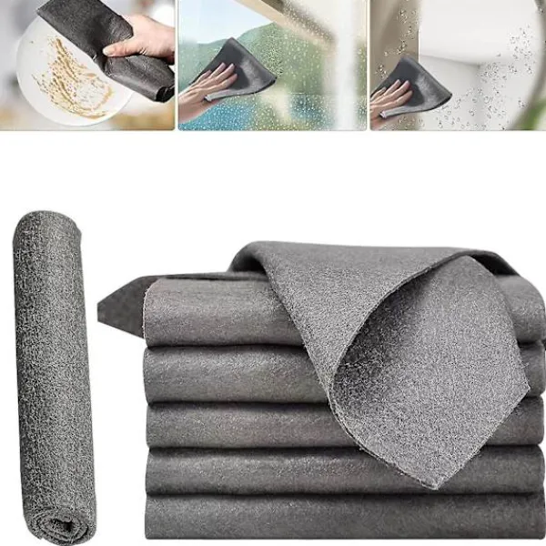 Svampar & Dukar-Tjock Magic Rengöringsduk, Mikrofiber Glasrengöringsduk Trasor, Återanvändbara Rengöringsdukar 30 x 30 cm