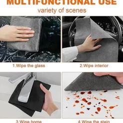 Svampar & Dukar-Tjock Magic Rengöringsduk, Mikrofiber Glasrengöringsduk Trasor, Återanvändbara Rengöringsdukar 30 x 30 cm
