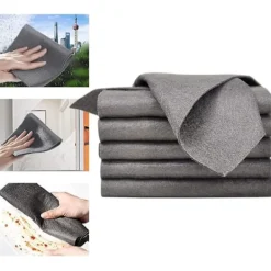 Svampar & Dukar-Tjock Magisk Rengöringsduk, Mikrofiber Glasrengöringsdukar, Återanvändbar Magisk Rengöringsduk Utan Ränder 30 x 30 cm 10 st