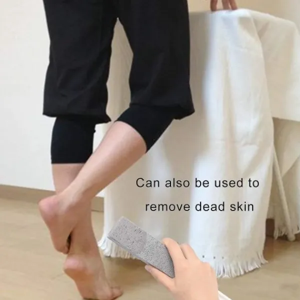 Rengöringsmedel-Toalett Badrum Rengöring Pimpsten Rostfritt Stål Fin Sandborste med Handtag (2 Stycken)