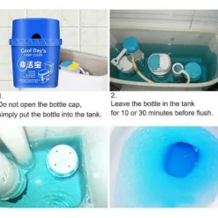 Rengöringsmedel-Toalettrengöring Brusande Tablett Deodorant Solid Rengöring Automatisk Toalettskål Rengöringsmedel Toalettank Och Badrumsrengöring GS