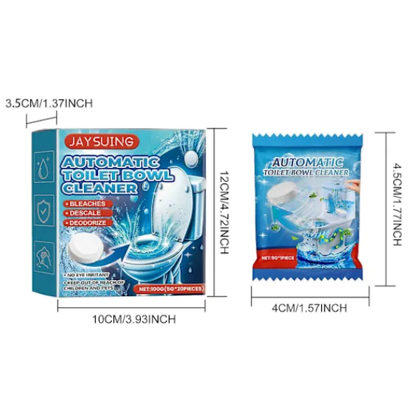 D Rengöringsmedel-Toalettrengöringstabletter FLYE242499 - Kraftfull ekontaminering, Effektiv Avkalkning och eoorering