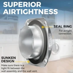 unbranded Torktumlare-Tool Easy Magnetisk Torktumlare Avgasböj 180 Graders Böj Ventilationsanslutning