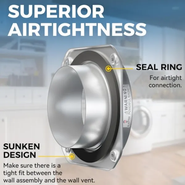 unbranded Torktumlare-Tool Easy Magnetisk Torktumlare Avgasböj 180 Graders Böj Ventilationsanslutning