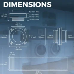 unbranded Torktumlare-Tool Easy Magnetisk Torktumlare Avgasböj 180 Graders Böj Ventilationsanslutning