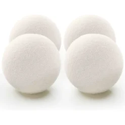 Torktumlare-Torkbollar 100% Naturliga Ullbollar för Tvätt - Återanvändbara Hypoallergena Miljövänliga och Energieffektiva