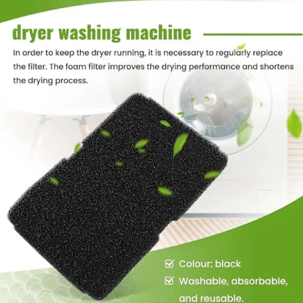 Torktumlare-Torkfilter 2964840100, Luddfilter DE8635Rx DS7512Pa Kompatibelt med torktumlare, 10-pack ersättningsfilter