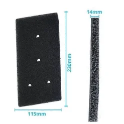 EURL Torktumlare-Torkfilter 4-pack - Whirlpool 481010716911 - Svart - Effektiv luddavlägsning, enkel installation