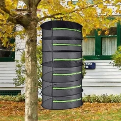 Tvättillbehör-Torknät, hopfällbart mesh hydroponiskt torkställ Torrnät för örter