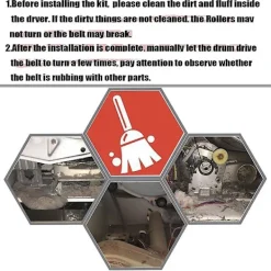 Torktumlare-Torkremsskiva, kompatibel med Whirlpool WPW10314173 W10314171 4392065 WP4392065 691366 341241 349241T