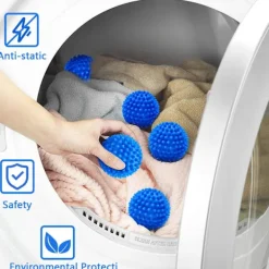 Torktumlare-Torktumlare bollar, 8 tvättbollar, återanvändbar tvättboll Accelererad