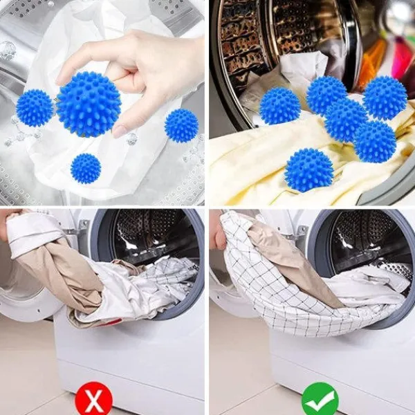 Torktumlare-Torktumlare bollar 6-pack torkbollar tvättbollar för kläder