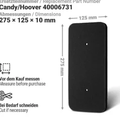 Torktumlare-Torktumlare Evaporator Ersättningsfilter Skumfilter Svamp 40006731 Ny