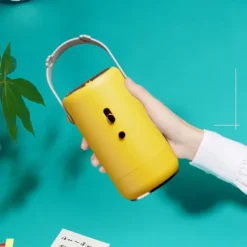 Torktumlare-Torktumlare Låg Ljud Bärbar Skotorktumlare med Tygöverdrag för Hem Sovsal Resa Orange EU-kontakt 220V