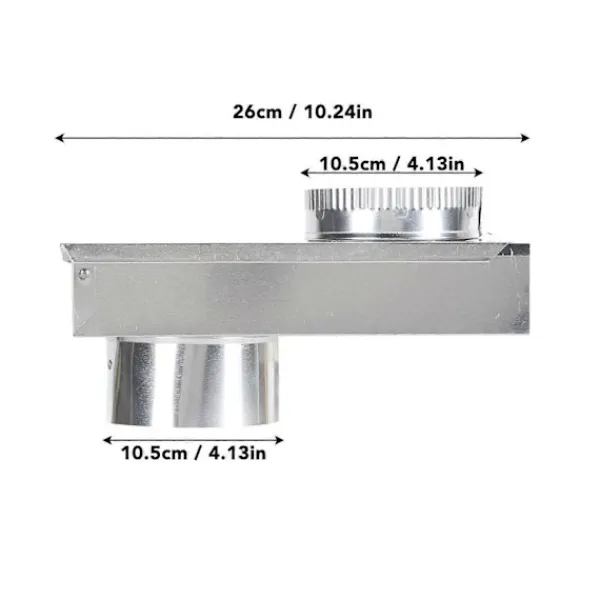 Torktumlare-Torktumlare Ventilationskit Aluminiumlegering Slät Innervägg Universal Torktumlare Ventilationsperiskop Ersättning
