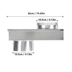 Torktumlare-Torktumlare Ventilationskit Aluminiumlegering Slät Innervägg Universal Torktumlare Ventilationsperiskop Ersättning
