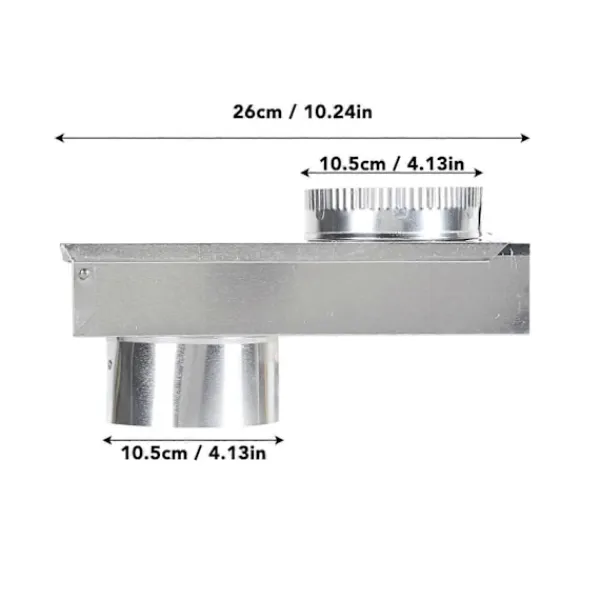 Torktumlare-Torktumlare Ventilationskit Aluminiumlegering Slät Innervägg Universal Torktumlare Ventilationsperiskop Ersättning
