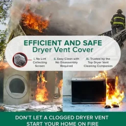Torktumlare-Torktumlarens ventilationslock med dubbla dörrar, utomhus, 4 tum, torktumlarens ventilationslock, torktumlarens ventilationsrör och trimring, inomhus | Fyndiq